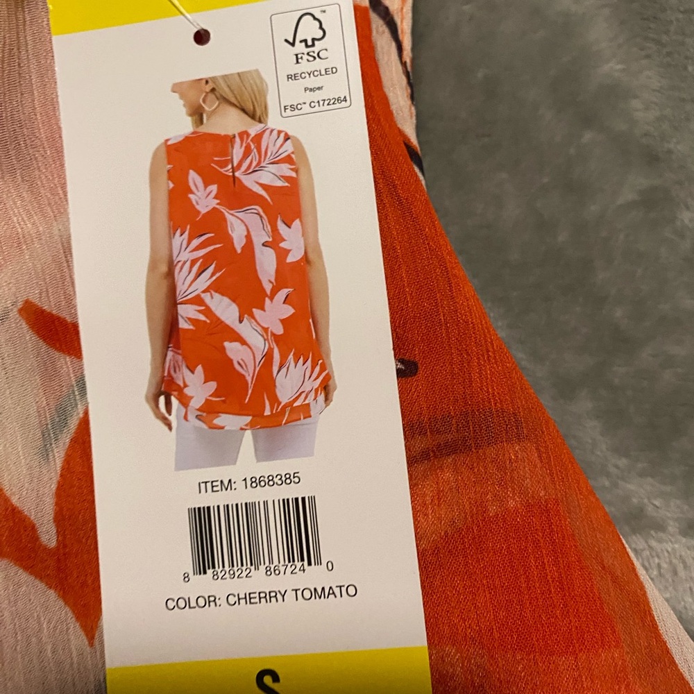 Cristina B. Sleeveless Top- Size Small - Picture 2 of 5
